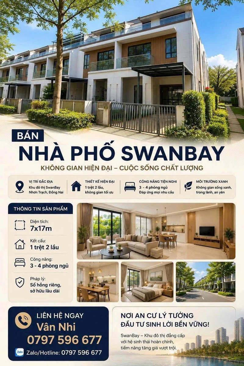 Bán nhà phố SwanBay 119m2, 8.3 tỷ - Ảnh thu nhỏ 2