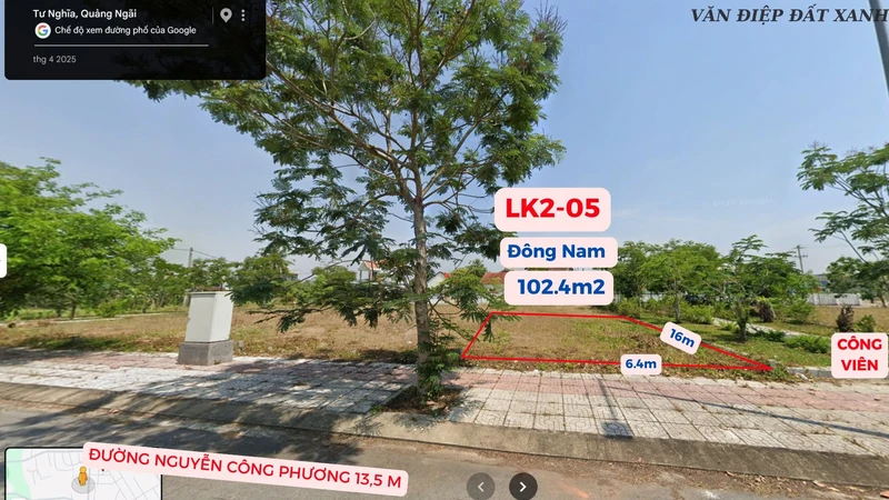 Bán đất nền 105m² mặt tiền 7m An Điền Phát, Quảng Ngãi 1,4 tỷ