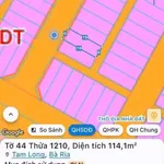 Bán gấp đất 114m² Bà Rịa, sổ hồng riêng 2,3 tỷ - Ảnh thu nhỏ 1