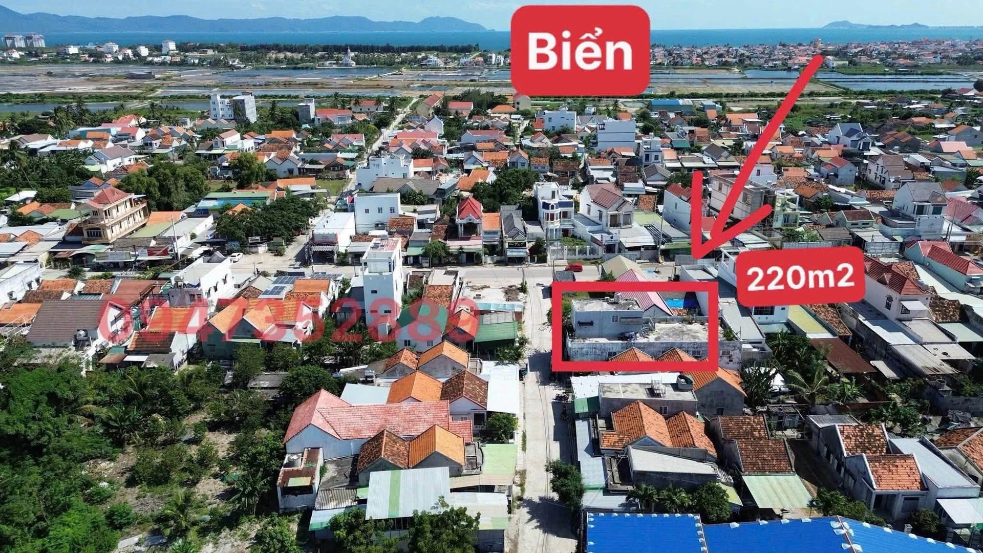 Bán đất 220m² ngang 8,2m gần Bãi tắm Dốc Lết, Khánh Hòa - Ảnh 1
