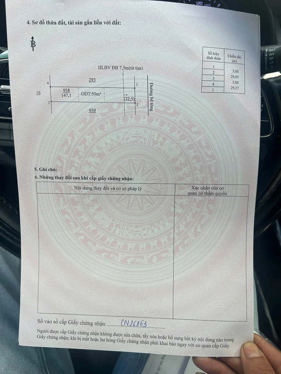 Bán đất mặt tiền 5x29m đường vành đai KCN Minh Hưng 3, giá 599 triệu - Ảnh thu nhỏ 2