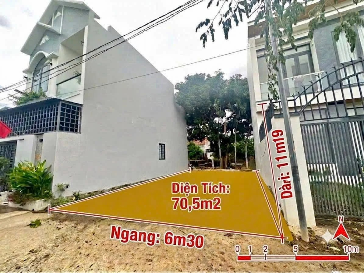 Bán đất trung tâm Diên Khánh 70,5 m², 1 tỷ 199 triệu - Ảnh 1