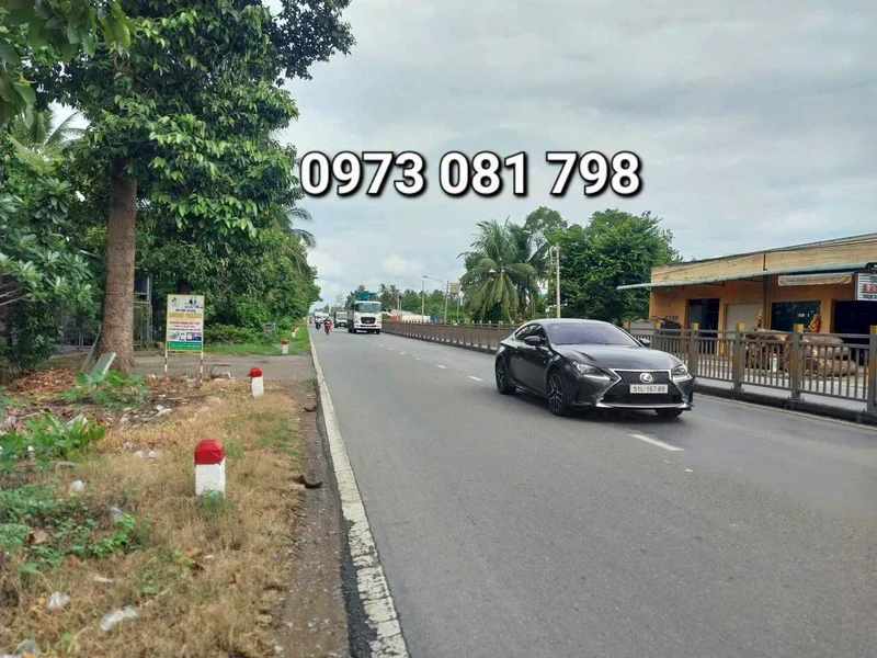 Bán thửa đất mặt tiền QL60, 147 m², Bến Tre, 900 triệu