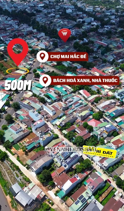 Bán đất hẻm 100m² Mai Hắc Đế, Đắk Lắk 2.75 tỷ