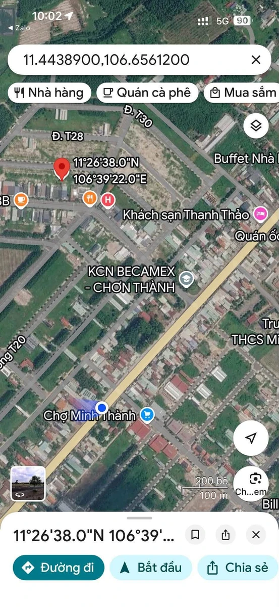 Bán đất nền Becamex Chơn Thành 150m2, 900 triệu - Ảnh 1