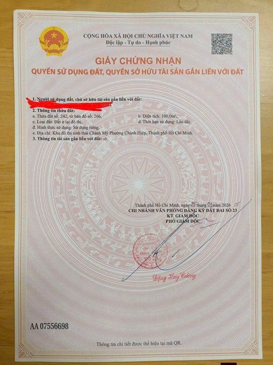 Bán đất nền Chánh Mỹ 100m², Thủ Dầu Một 2 tỷ - Ảnh thu nhỏ 4