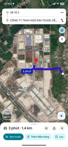 Bán đất 541m2 tại Vành Đai KCN Minh Hưng Bình Dương 1 tỷ - Ảnh thu nhỏ 3