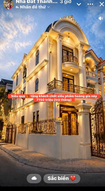 Nhà phố góc 2 mặt tiền 100m2, 5PN, Thuận An 7.15 tỷ