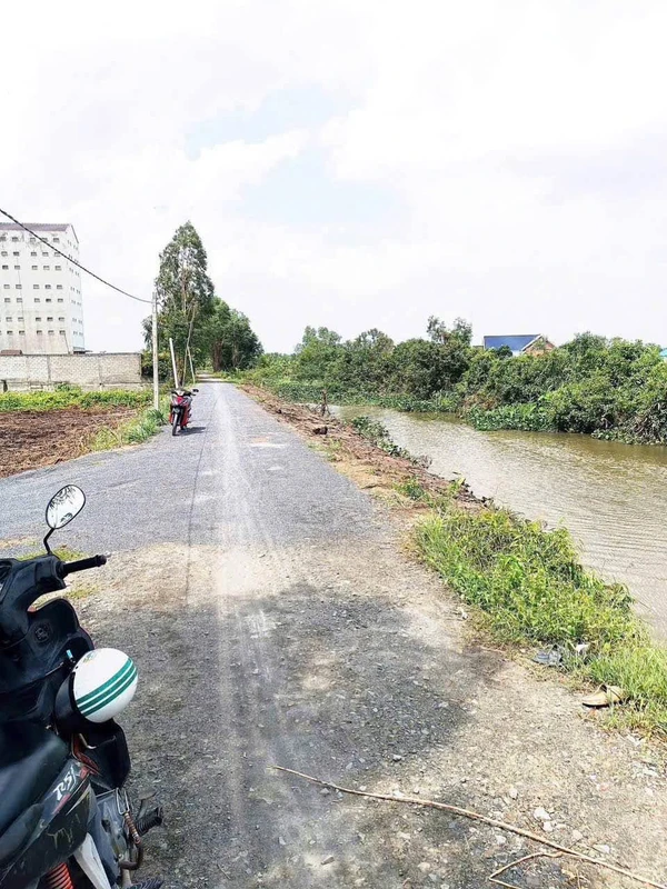 Bán đất vườn 500m2 mặt tiền kênh Mới Thạnh Lợi, Đức Hòa, Long An giá 580 triệu