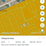 Bán đất thổ cư Diên An Khánh Hòa 89.3m2 945 triệu - Ảnh thu nhỏ 3