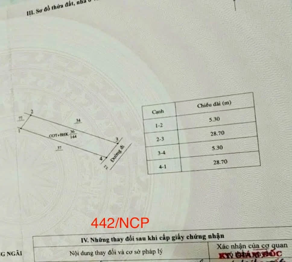 Bán lô đất mặt tiền đầu hẻm 442 Nguyễn Công Phương, Quảng Ngãi, 5x29m - Ảnh 1