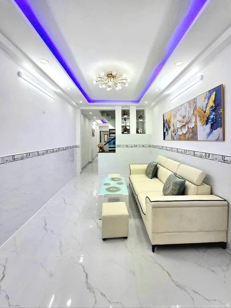 Bán nhà 4 tầng 4PN 60m² sổ hồng Huỳnh Tấn Phát Nhà Bè - Ảnh thu nhỏ 3