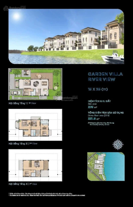 Giá 25 tỷ cho căn villas view sông lớn (sông Buông) tại Aqua City trong tháng 9 này, DT: 15mx25m - Ảnh thu nhỏ 3