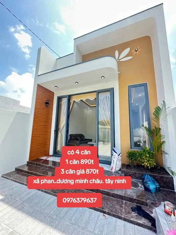 Bán nhà 165m2 xã Phan Dương, Tây Ninh, 890 triệu