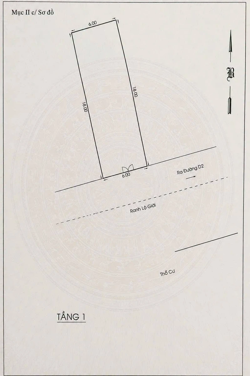 Bán đất tặng nhà 3 tầng 108m2 (6x18m) Nguyễn Gia Trí, gần ĐH HUTECH, Bình Thạnh - Ảnh 1