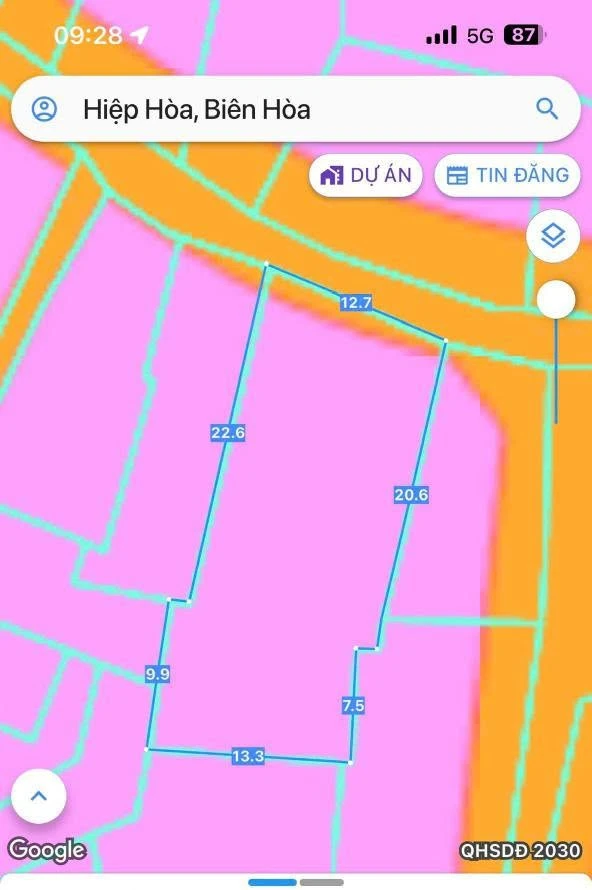 Bán đất biệt thự 380m² Hiệp Hòa, Biên Hòa, Đồng Nai - Ảnh thu nhỏ 3