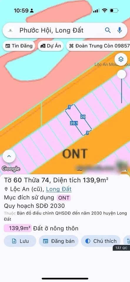 Bán đất biển Lộc An 140m² full thổ cư 2 tỷ 200 - Ảnh thu nhỏ 4
