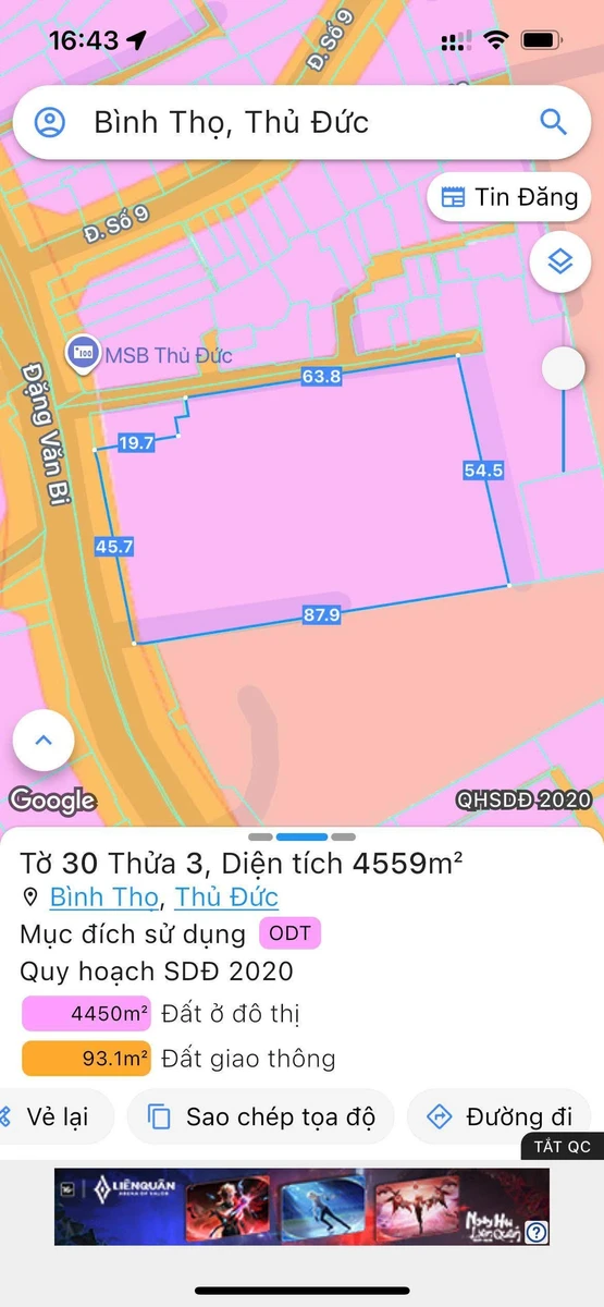 Bán đất 3 mặt tiền 4.091m² Đặng Văn Bi, Thủ Đức - Ảnh thu nhỏ 3