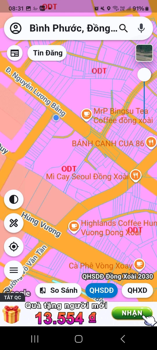 Bán lô đất mặt tiền Nguyễn Lương Bằng 440m² Bình Phước 7 tỷ - Ảnh 1