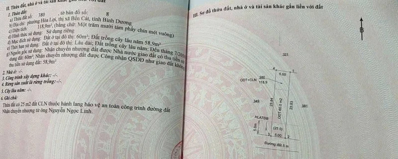 Bán đất 120m2 ở Hòa Lợi gần KCN Mỹ Phước 3, chỉ 800 triệu