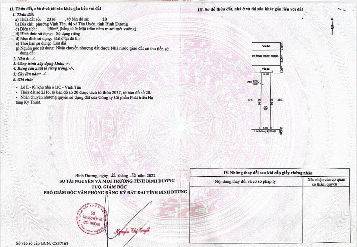 Bán đất Vĩnh Tân VSIP2, 150m2, 2,5 tỷ - Ảnh thu nhỏ 2