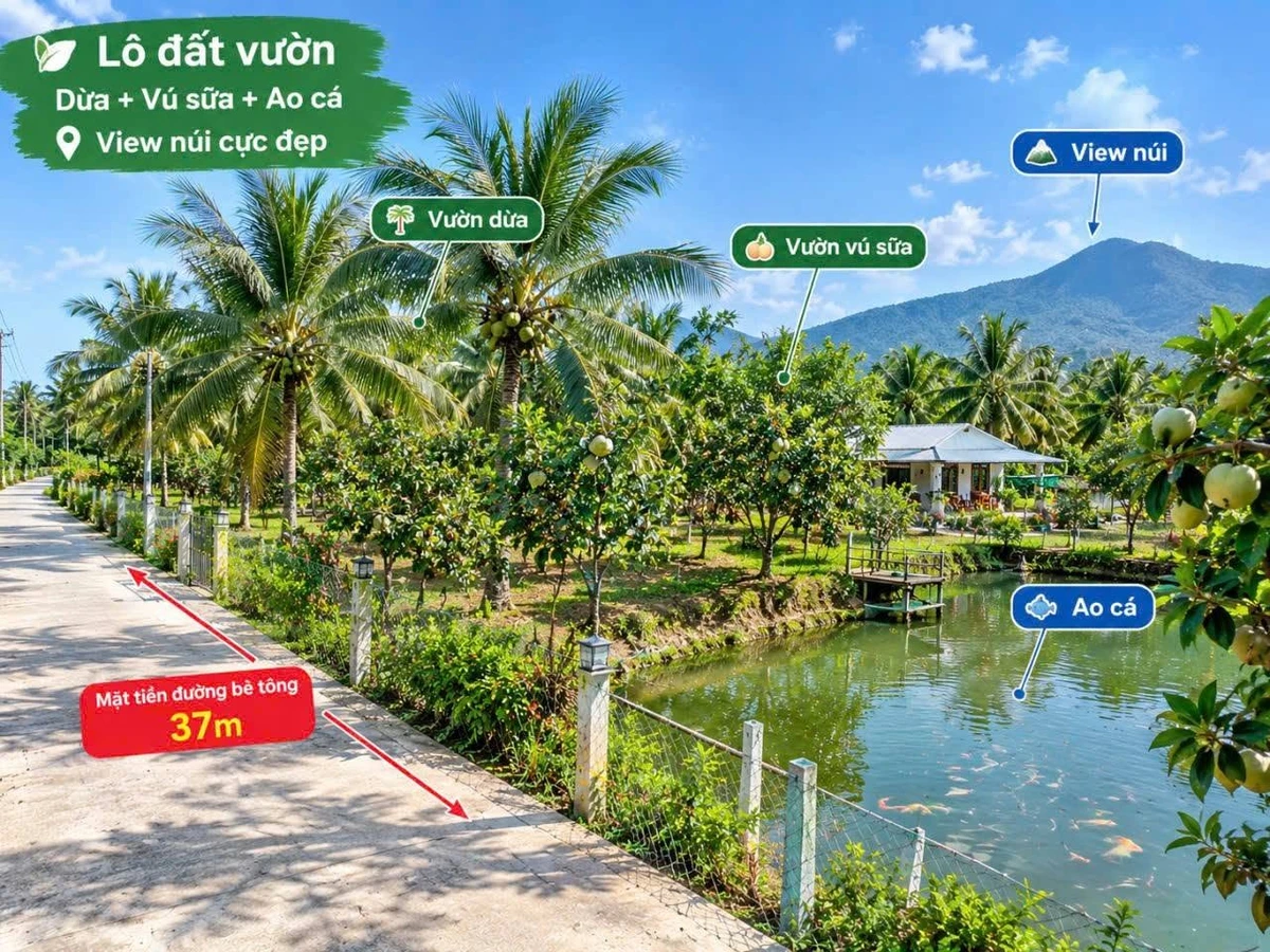 Bán mảnh vườn 1.000m² Long Khánh, mặt tiền 37m - Ảnh thu nhỏ 2