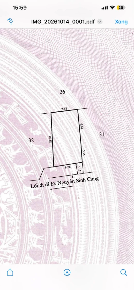 Bán đất 122m2 kiệt ô tô Nguyễn Sinh Cung Quận 12 - Ảnh 1
