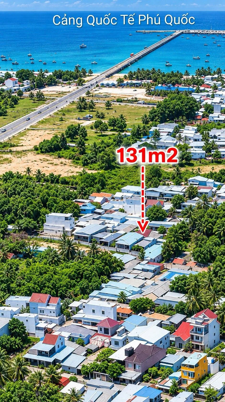 Bán nhà mặt tiền 131m2 trung tâm Phú Quốc giá ngộp 3 tỷ, cách biển 5 phút - Ảnh 1