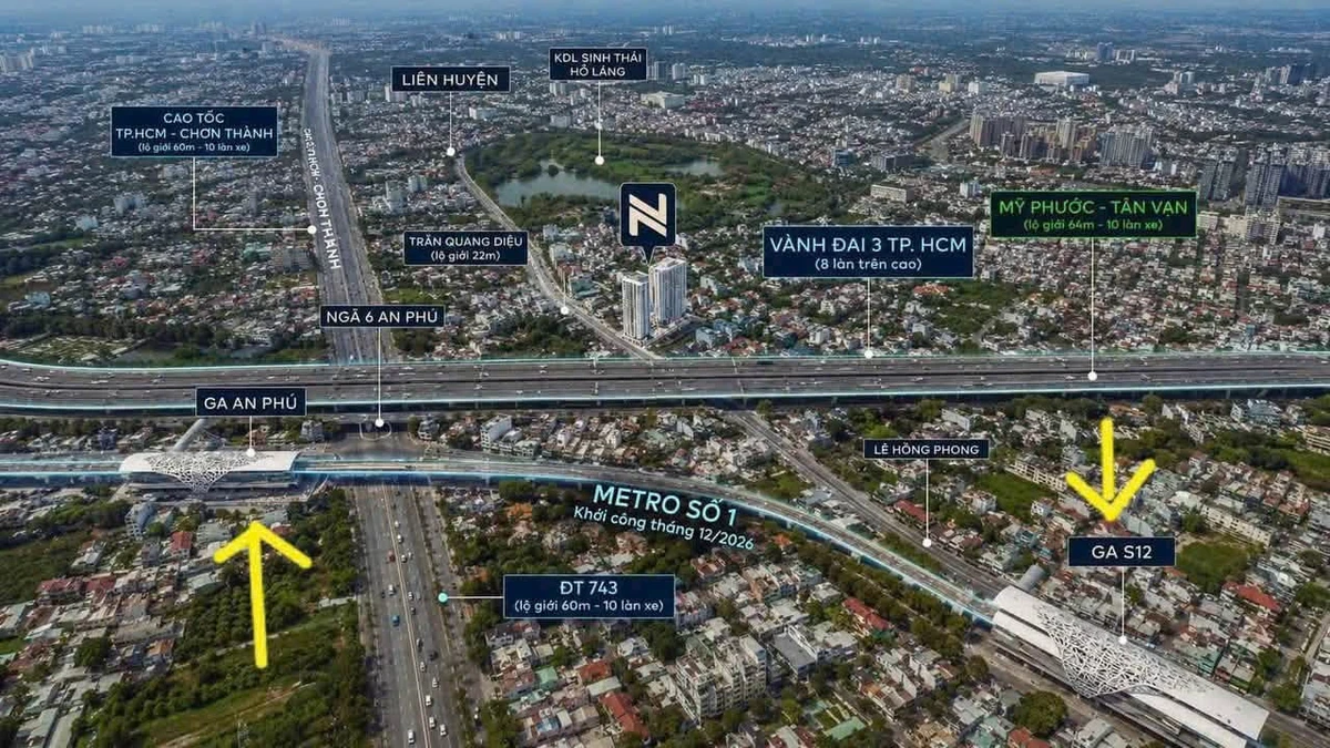 Bán đất ngang 12m, 185m² An Phú gần Metro, 3,7 tỷ - Ảnh thu nhỏ 3