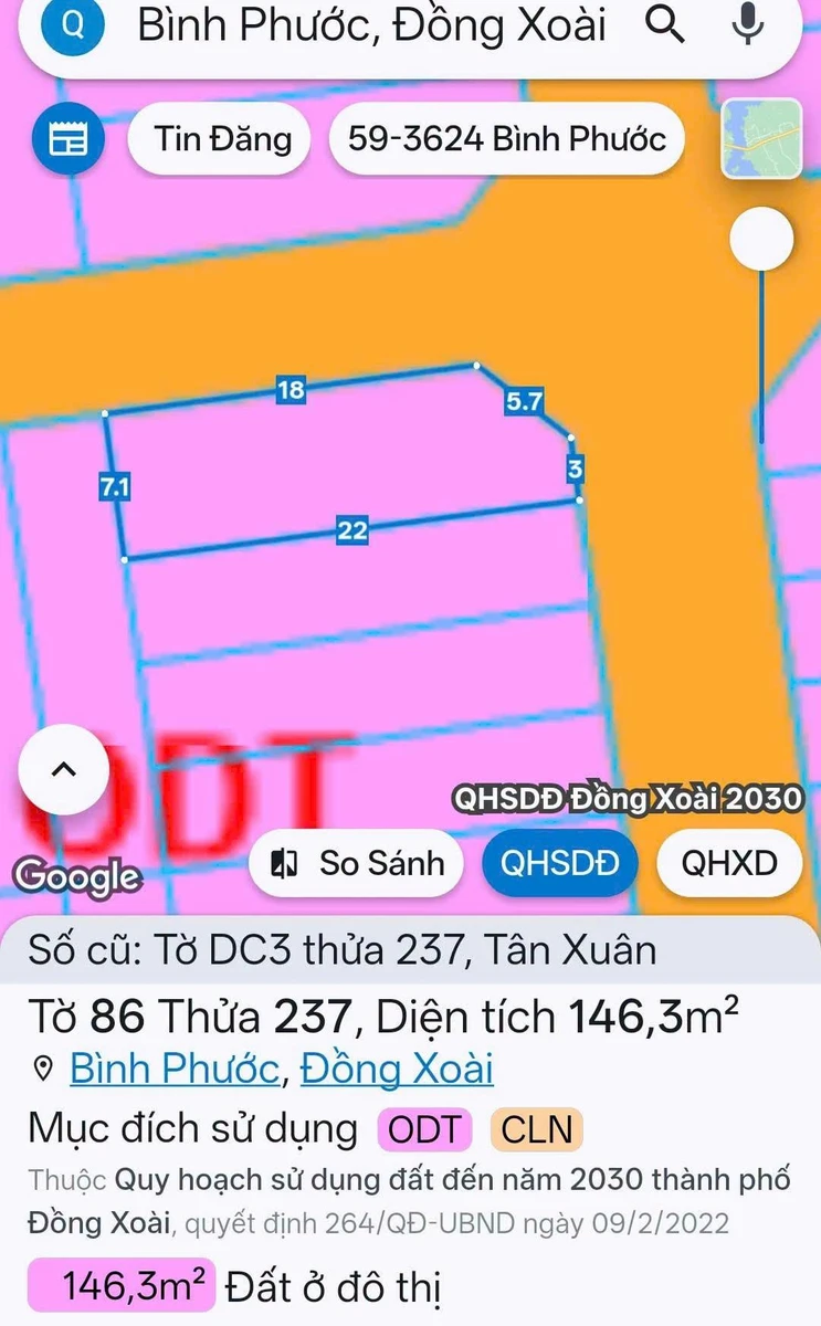 Bán lô đất góc 2 mặt tiền 100m2 đường nhựa tại Tân Xuân, Hóc Môn, giá 800 triệu - Ảnh thu nhỏ 2