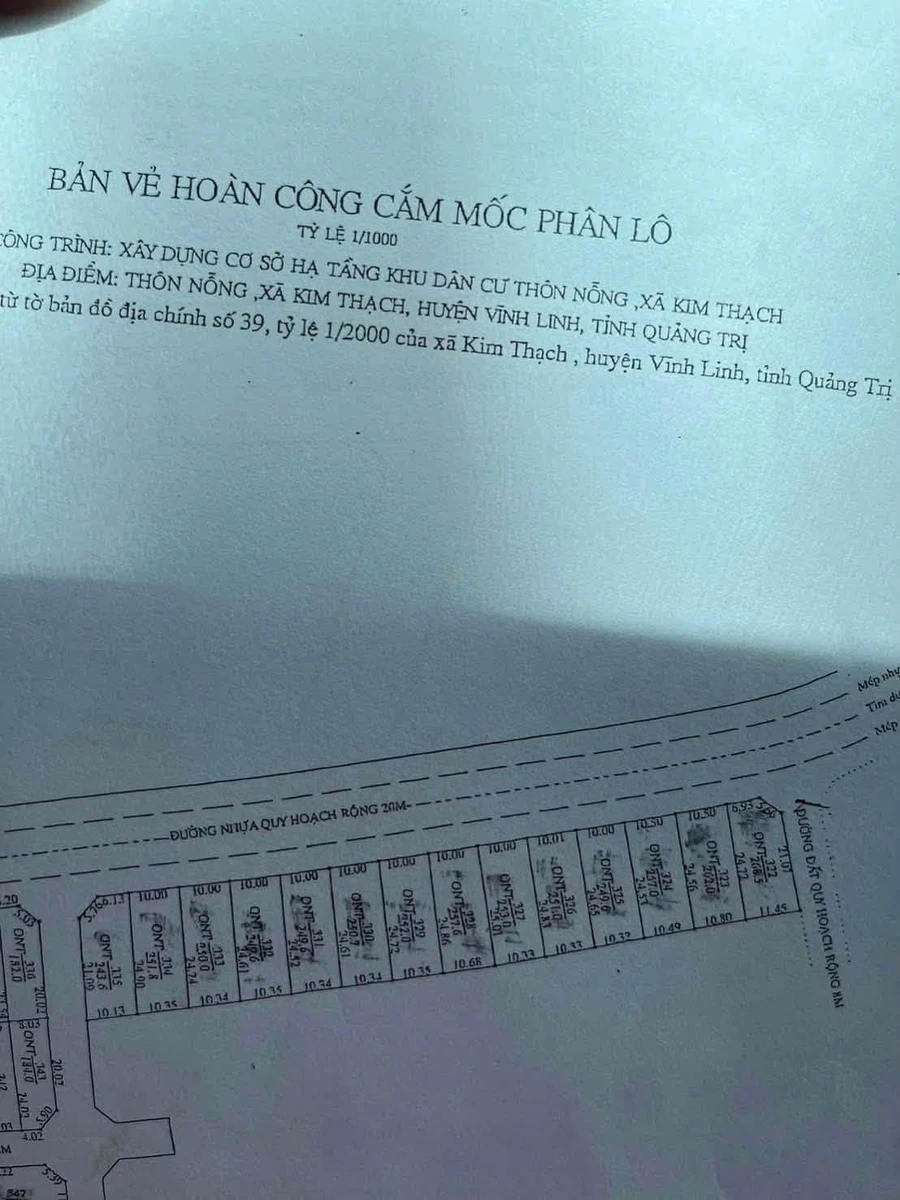 Bán đất Hóc Môn 275m² mặt tiền 20m sổ hồng - Ảnh 1