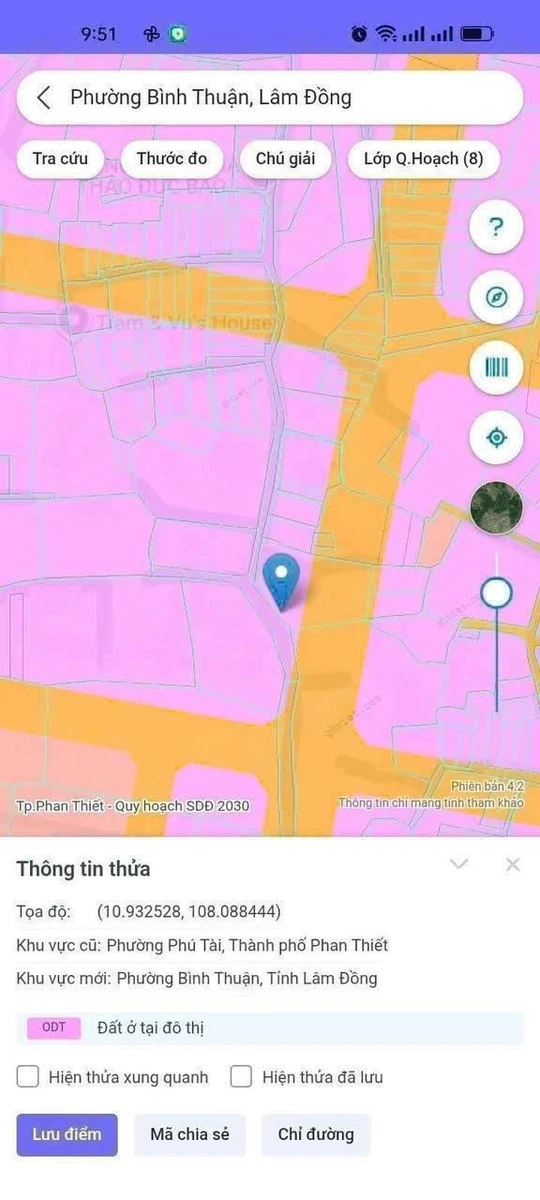 Bán đất 100m² mặt tiền Phú Tài, Phan Thiết 950 triệu - Ảnh thu nhỏ 2