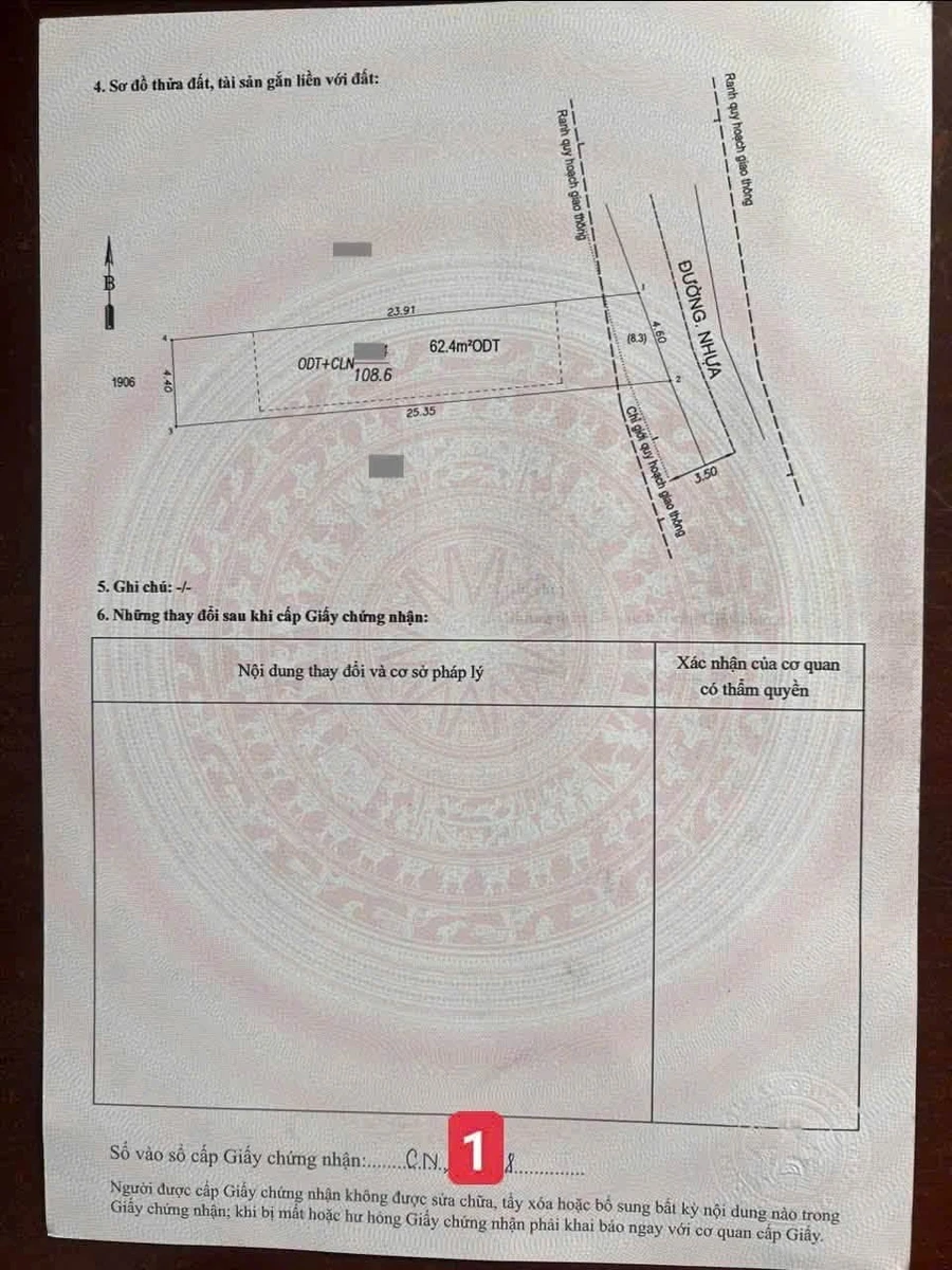 Bán đất 108,6m² gần Làng Đại Học, Dĩ An, 3,35 tỷ - Ảnh thu nhỏ 4