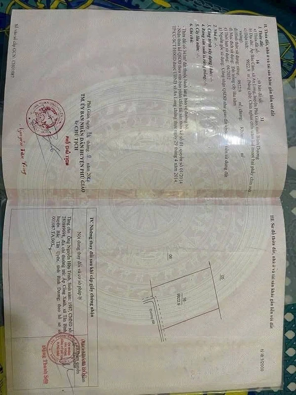 Bán 1ha đất cao su Phú Giáo, Bình Dương, 4,3 tỷ