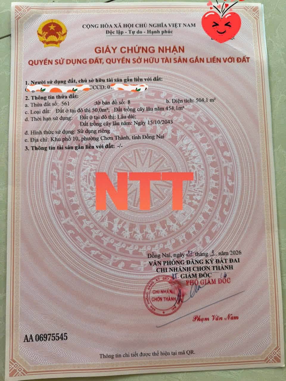 Bán đất mặt tiền Ngô Tất Tố Chơn Thành 500 m² - Ảnh thu nhỏ 4
