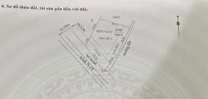 Bán đất vườn 597m² sát KCN Phước Đông, 820 triệu