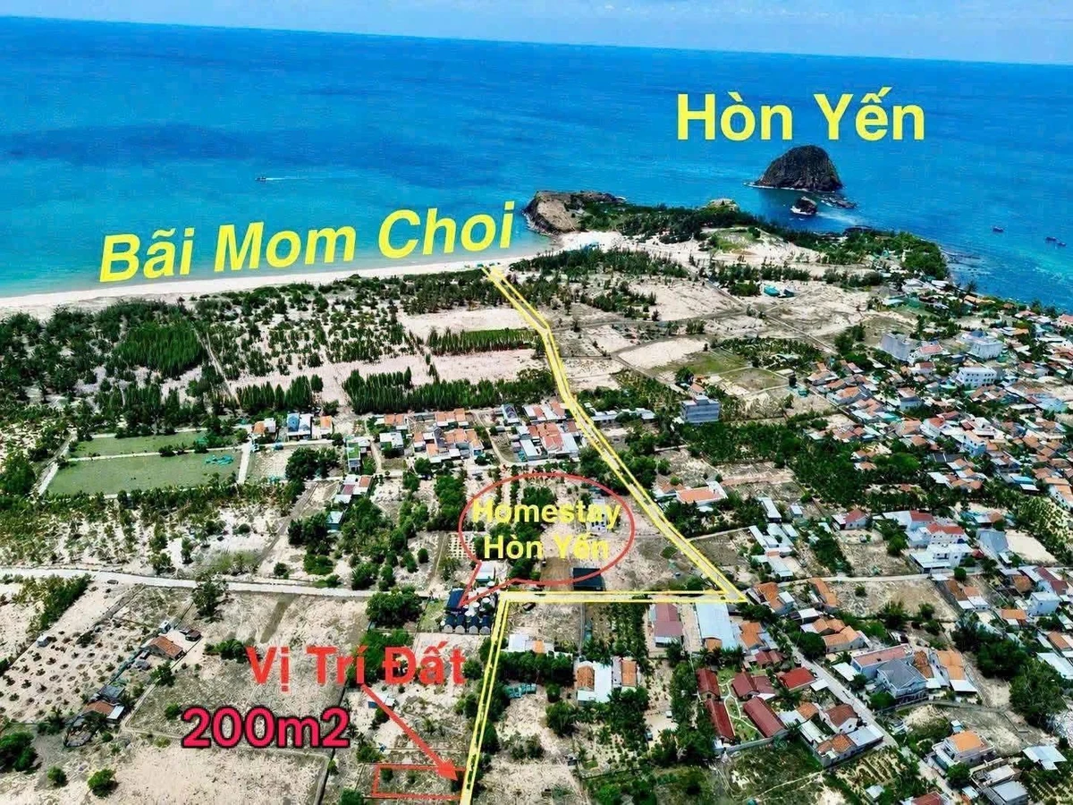 Bán lô đất 200m² full thổ cư gần biển Hòn Choi, Tuy An, Phú Yên - Ảnh 1