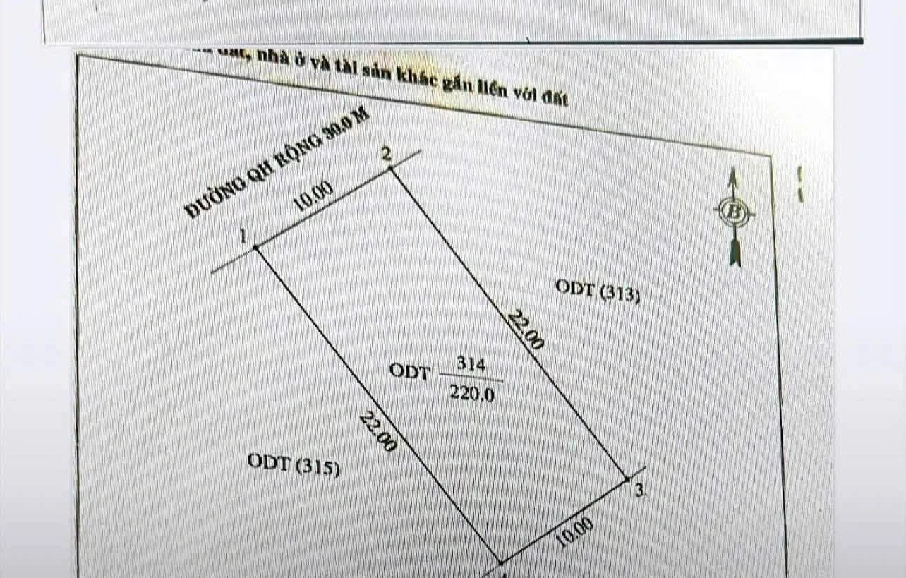 Bán lô đất Cửa Lò 220m2 cạnh sân Golf, mặt đường 30m - Ảnh 1