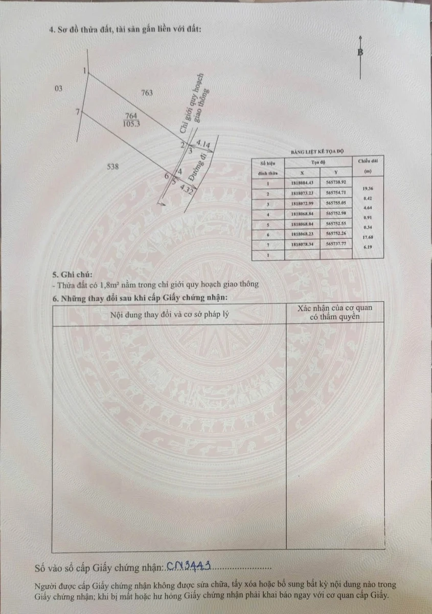 Bán lô đất kiệt 105,3m2 gần trường TH Thủy Dương, Huế - Ảnh thu nhỏ 4