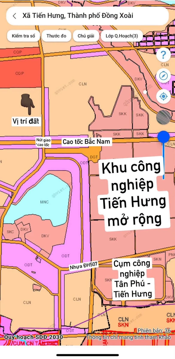 Bán đất nền 225m² Đồng Xoài sổ sẵn giá 500 triệu - Ảnh 1
