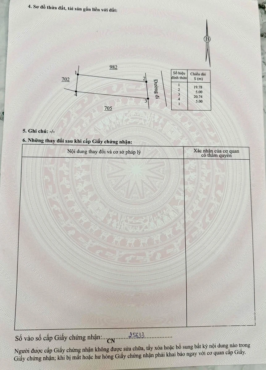 Bán lô đất 100m2 Suối Hiệp, Khánh Hoà - Ảnh thu nhỏ 3