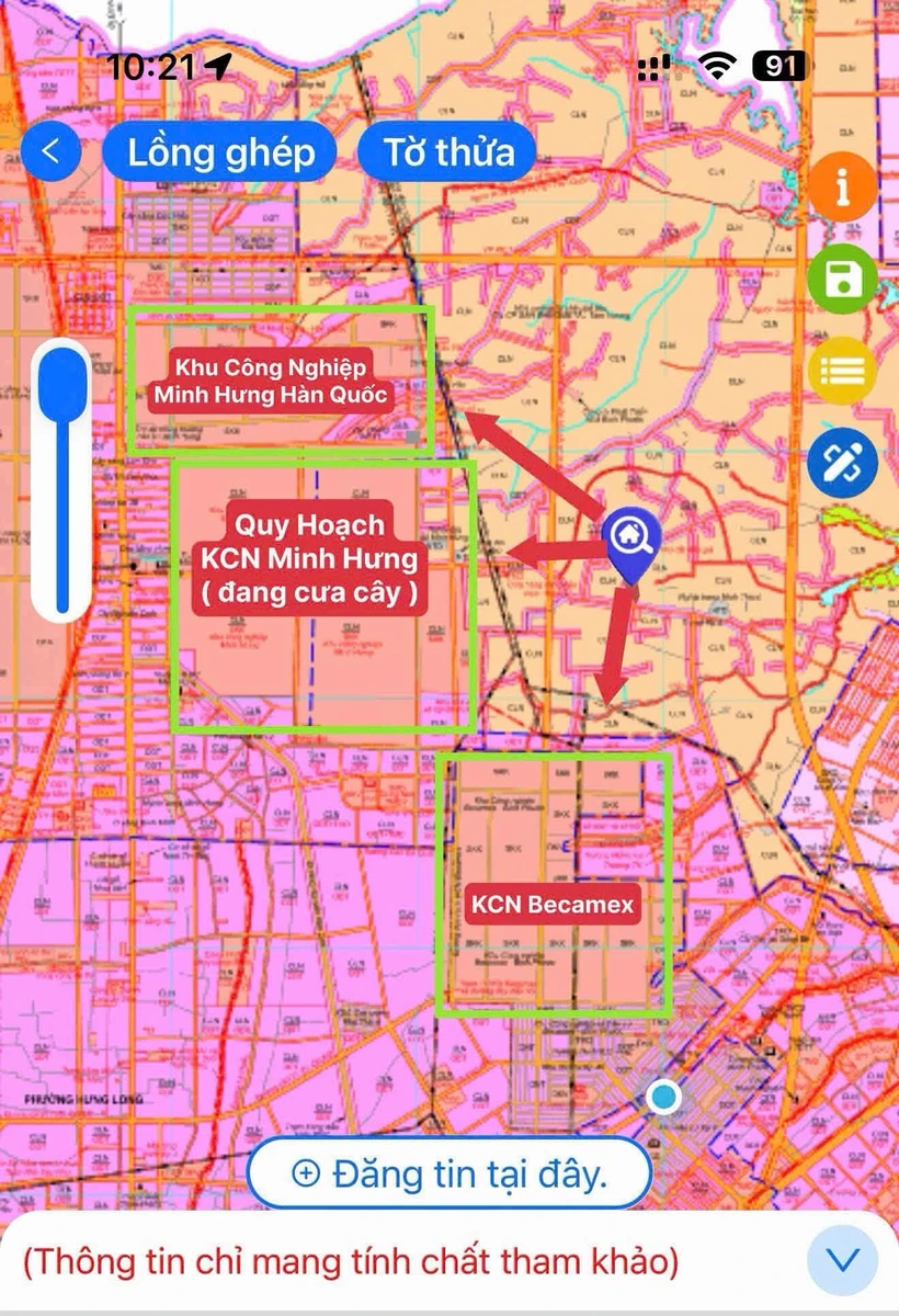 Bán lô đất 250m² (5x50m) Minh Thành, Bình Dương 470 triệu - Ảnh thu nhỏ 2