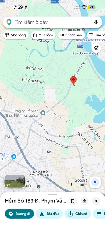 Bán lô đất 2100m² giáp Dĩ An, Bình Dương, 8 tỷ