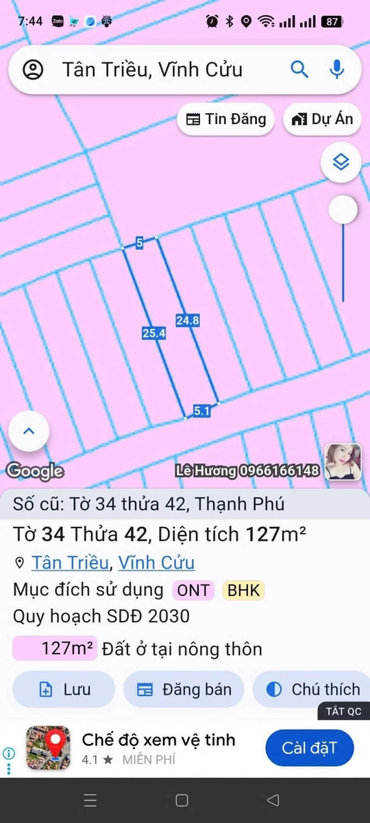 Bán lô đất sổ riêng 125m² tại Thạnh Phú, Đồng Nai, giá 1,6 tỷ - Ảnh thu nhỏ 4