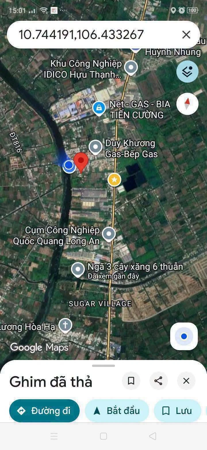 Bán nền thổ cư mặt tiền đường đá xanh 10x21m tại Thạnh Lợi, Tây Ninh giá 1,6 tỷ - Ảnh 1