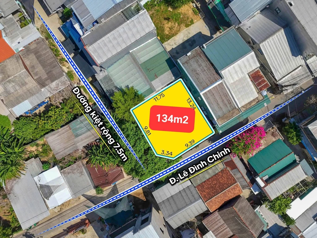Đất 2 mặt tiền đường Lê Đình Chinh, Huế, 134m2, 2.65 tỷ - Ảnh thu nhỏ 2