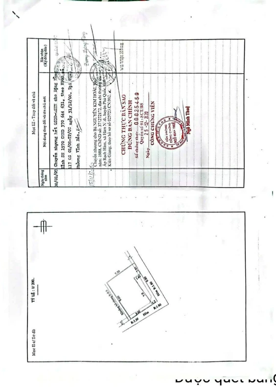 Bán nhà hẻm Sư Thiện Ân Rạch Giá 56m² 3PN, 1 tỷ 350 triệu