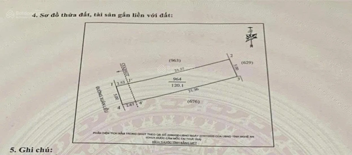 Chính chủ bán đất Vinh Hưng mặt đường Xuân Liễu mở rộng 12m (Xóm 2 Nghi Kim cũ - Nghệ An) - Ảnh thu nhỏ 3