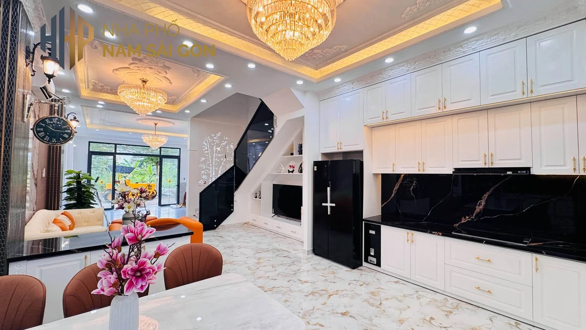 Bán nhà 4 tầng gara cao cấp 5x16m Phúc An Nhà Bè giá 9 tỷ - Ảnh thu nhỏ 3