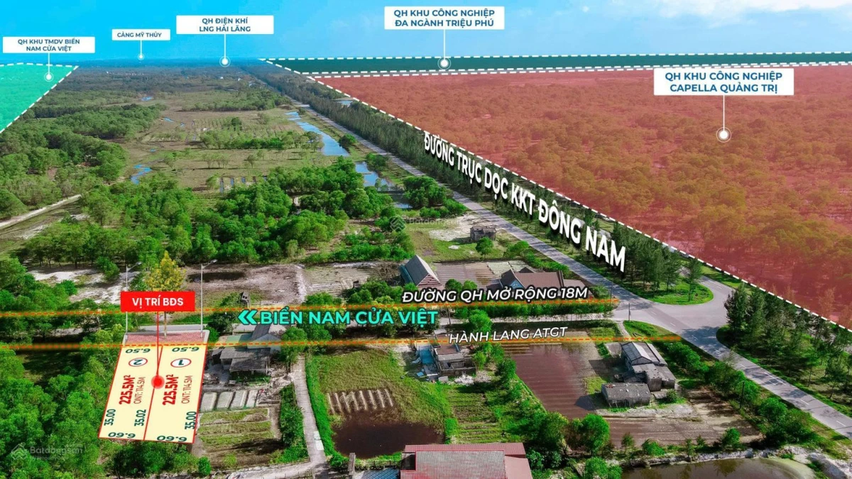Bán đất Nam Cửa Việt, Quảng Trị, gần biển, gần KCN - Ảnh thu nhỏ 2